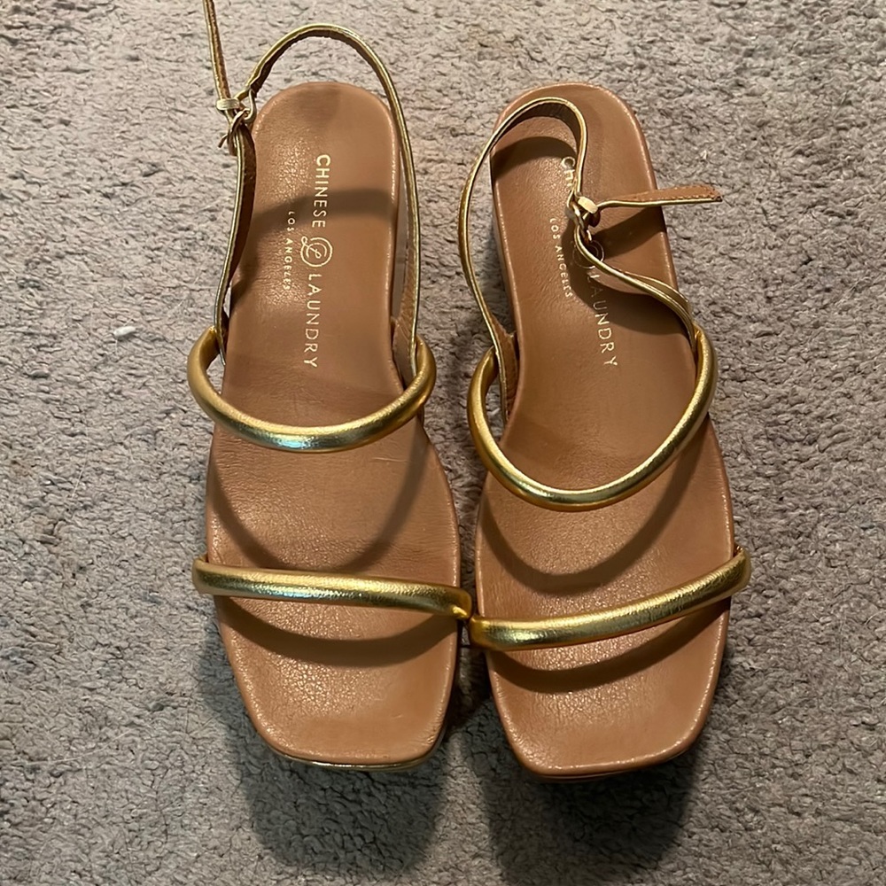 Gold sandals